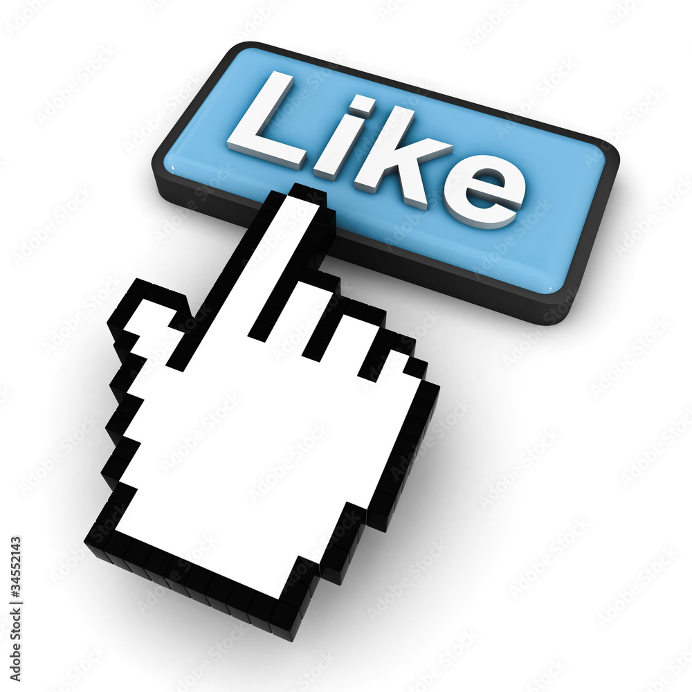 Poster Clicking Like Button
