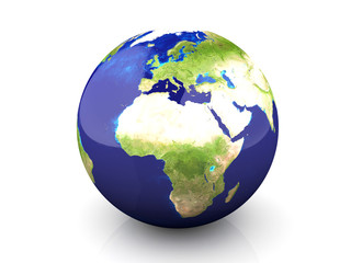 Globus - Europa und Afrika