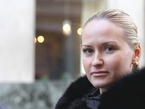 Blick einer Frau
