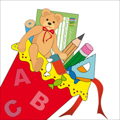 Geöffnete Schultüte