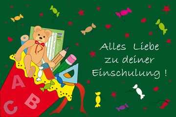 Alles Liebe zu deiner Einschulung
