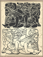 Ornament in style of the Maya