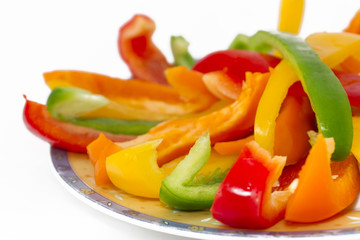 Assiette de beaux légumes