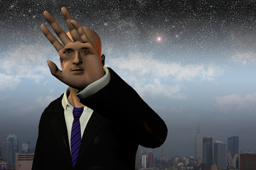 Surreal man © rolffimages