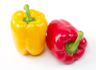 red and yellow peppers