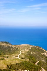 Routes du bord de mer (vers la plage d'Arone, Corse)