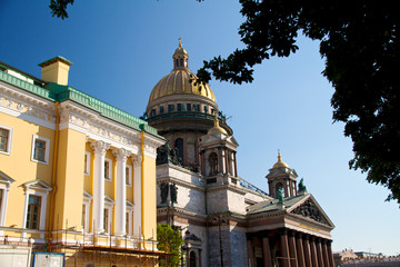 Obraz premium Saint-Petersburg, Russia. Cupola of St.Isaac's Cathedral