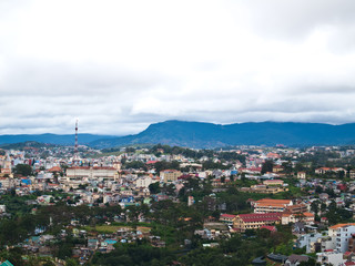 Fototapeta na wymiar View of DaLat city in Vietnam