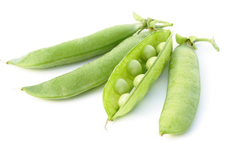 Fresh green peas vegetable