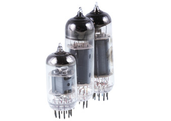 Three  vacuum electron tube. Isolated