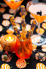 Halloween snack and drinks