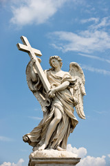Angel statue on Ponte del Angelo, Rome