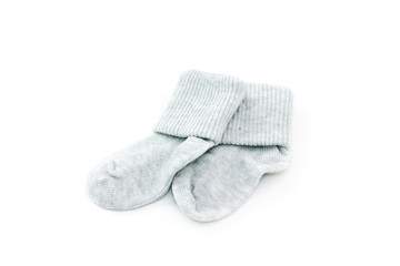 Grey baby socks