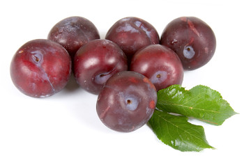 Fresh plums