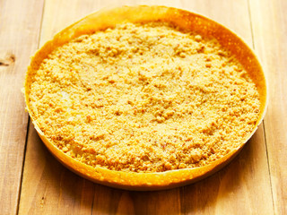 close up of asian peanut pancake