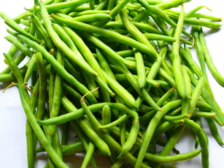 Frische grüne Bohnen