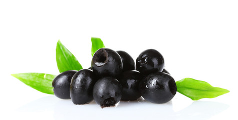 tasty olives isolated on white