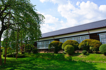 Fototapeta na wymiar Kinehara school in Iida, Nagano, Japan