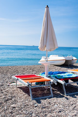 Ionian Sea beach in Sicily
