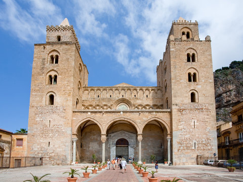medieval Cathedral in Cefalu, Sicily