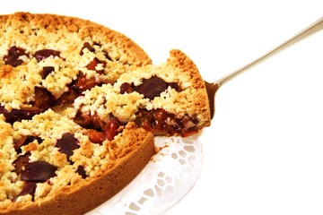 Torte mit Pflaumen
