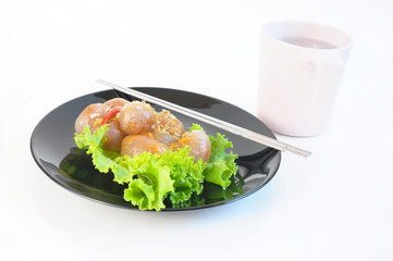 Thai snack is saku.