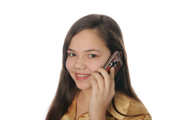 Girl with mobile