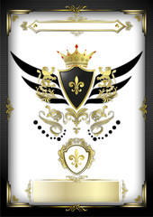 Deckblatt Wappen Gold