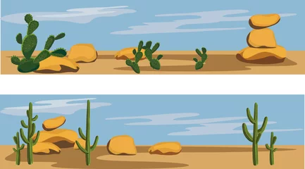 Fotobehang Cactus en woestijn © dayzeren