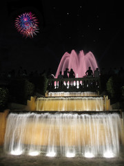 fuente de colores