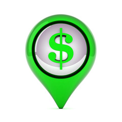 picture a beautiful, green, glossy icons on white background
