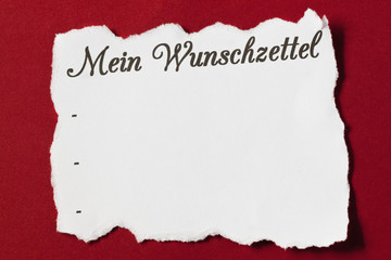 Wunschzettel