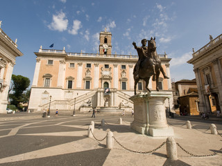 Fototapeta na wymiar Piazza del Campidoglio przez Michała Anioła