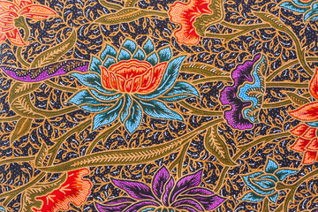 closeup pattern texture of general traditional thai style native