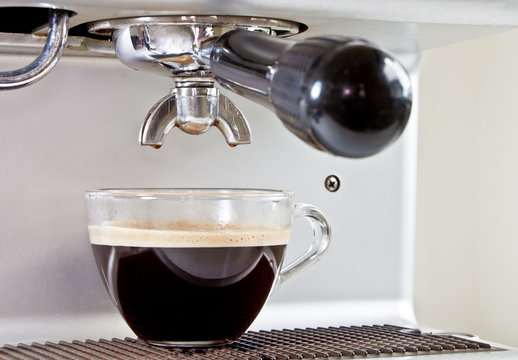 Espresso from coffee maker