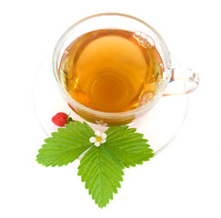 Tea and wild strawberries
