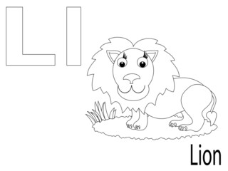 Coloring Alphabet for Kids ,L