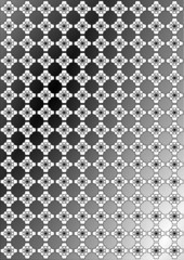 Black and white pattern with gradient from corner to corner