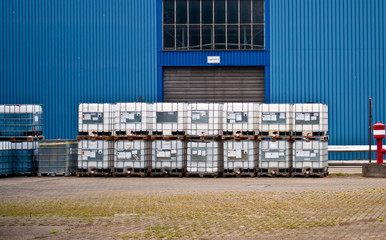 Container in a factory