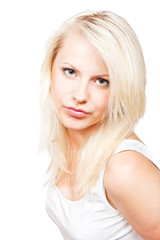 Naklejka premium Beautiful blonde girl