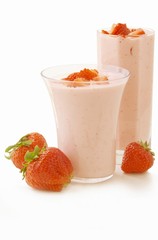 joghurt cocktail with  strawberries