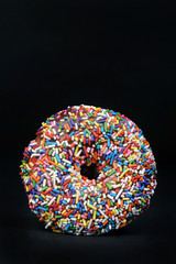 Sprinkled Rainbow Doughnut.