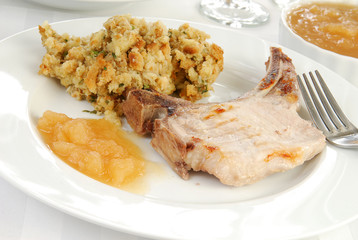 Pork chop dinner