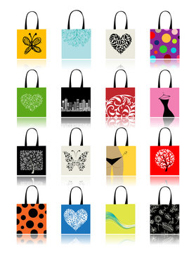 Shopping bags set for your design