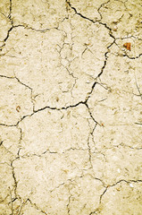 Dry cracked ground
