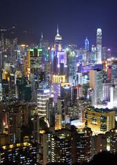 Obraz premium Hong Kong by night