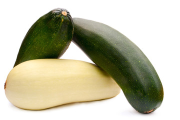 Zucchini over white