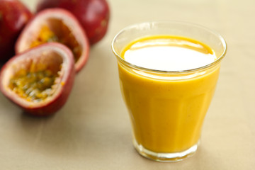 Passion fruit juice by fresh passion fruit