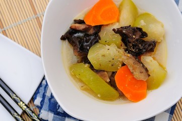 Mixed vegetables dish with Oriental gravy