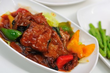 Sweet and sour meat